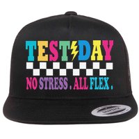 Staar State Testing Day Motivation No Stress All Flex Flat Bill Trucker Hat