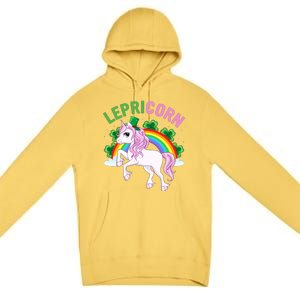 Lepricorn St Patricks Day Premium Pullover Hoodie