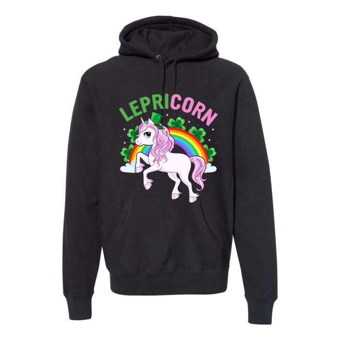 Lepricorn St Patricks Day Premium Hoodie