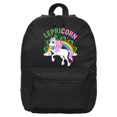 Lepricorn St Patricks Day 16 in Basic Backpack