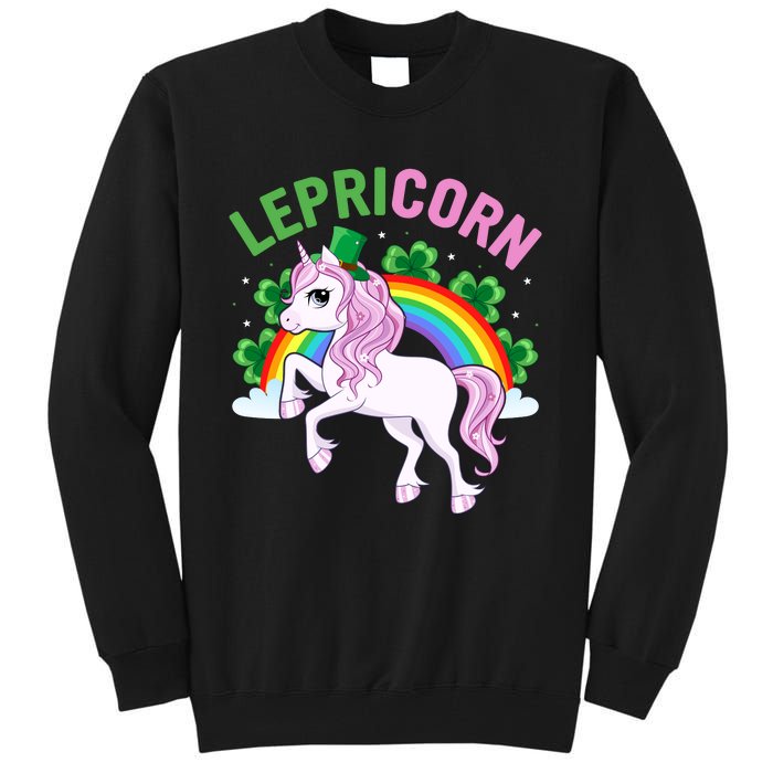 Lepricorn St Patricks Day Tall Sweatshirt