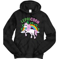 Lepricorn St Patricks Day Tie Dye Hoodie