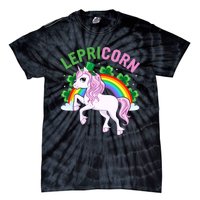 Lepricorn St Patricks Day Tie-Dye T-Shirt