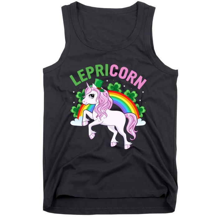 Lepricorn St Patricks Day Tank Top