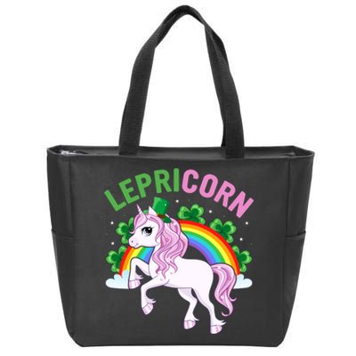 Lepricorn St Patricks Day Zip Tote Bag