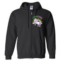 Lepricorn St Patricks Day Full Zip Hoodie