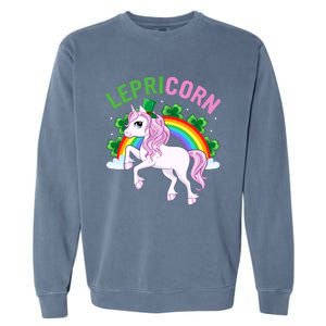 Lepricorn St Patricks Day Garment-Dyed Sweatshirt