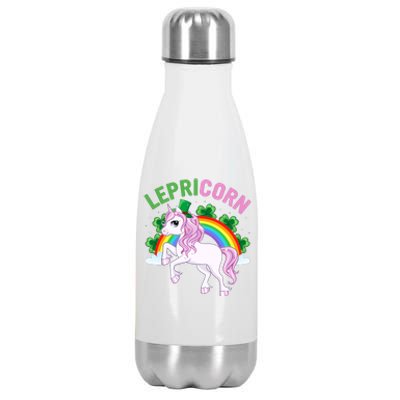 Lepricorn St Patricks Day Stainless Steel Insulated Water Bottle