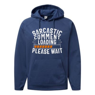 Sarcasm Sarcastic Tee Novelty Humor Witty Performance Fleece Hoodie