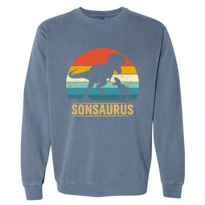 Son Saurus T Rex Dinosaur SonSaurus Matching Family Garment-Dyed Sweatshirt