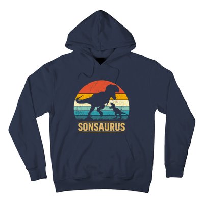 Son Saurus T Rex Dinosaur SonSaurus Matching Family Hoodie