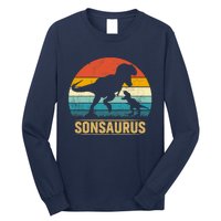 Son Saurus T Rex Dinosaur SonSaurus Matching Family Long Sleeve Shirt