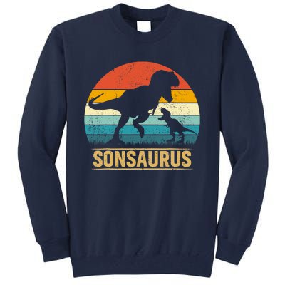 Son Saurus T Rex Dinosaur SonSaurus Matching Family Tall Sweatshirt