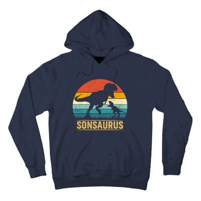 Son Saurus T Rex Dinosaur SonSaurus Matching Family Tall Hoodie