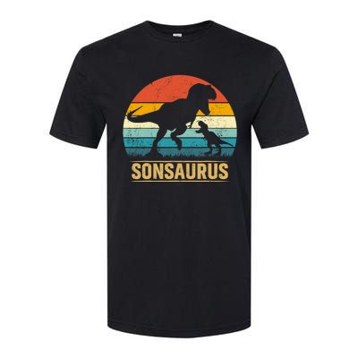 Son Saurus T Rex Dinosaur SonSaurus Matching Family Softstyle CVC T-Shirt