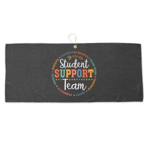 Student Support Team Counselor Social Worker Teacher Crew Large Microfiber Waffle Golf Towel