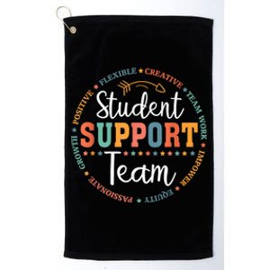 Student Support Team Counselor Social Worker Teacher Crew Platinum Collection Golf Towel