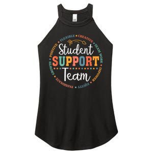 Student Support Team Counselor Social Worker Teacher Crew Women's Perfect Tri Rocker Tank