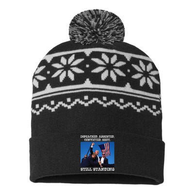 Still Standing Trump 2024 USA-Made Snowflake Beanie