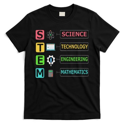 Stem Science Technology Engineering Math Teacher Gift T-Shirt