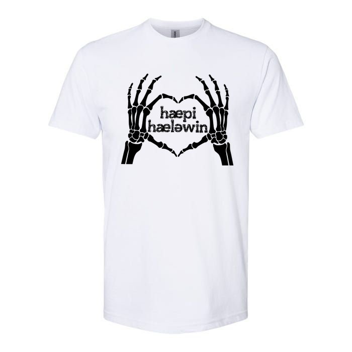 Skeleton SLP Trick Or Speech Happy Halloween Softstyle CVC T-Shirt