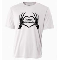 Skeleton SLP Trick Or Speech Happy Halloween Cooling Performance Crew T-Shirt