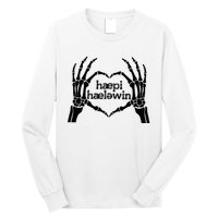 Skeleton SLP Trick Or Speech Happy Halloween Long Sleeve Shirt