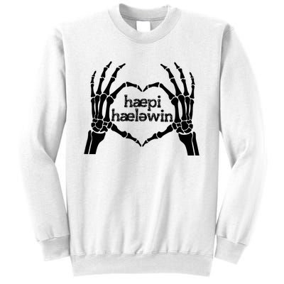 Skeleton SLP Trick Or Speech Happy Halloween Sweatshirt