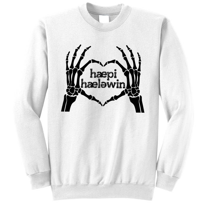 Skeleton SLP Trick Or Speech Happy Halloween Sweatshirt