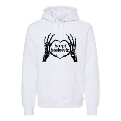 Skeleton SLP Trick Or Speech Happy Halloween Premium Hoodie