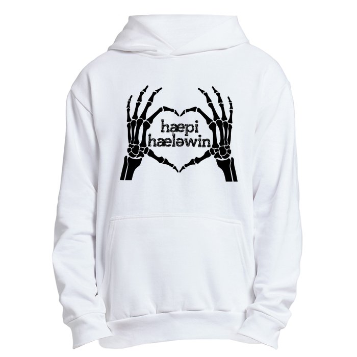 Skeleton SLP Trick Or Speech Happy Halloween Urban Pullover Hoodie