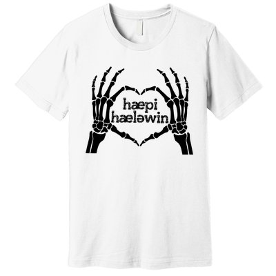 Skeleton SLP Trick Or Speech Happy Halloween Premium T-Shirt