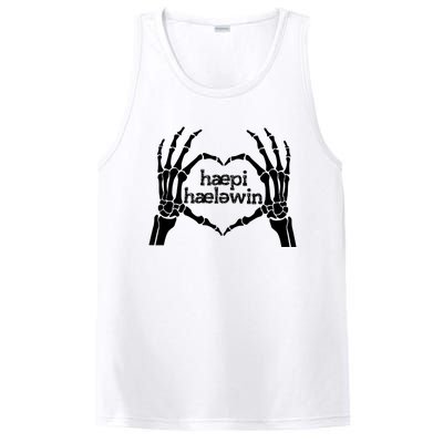 Skeleton SLP Trick Or Speech Happy Halloween PosiCharge Competitor Tank