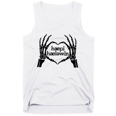 Skeleton SLP Trick Or Speech Happy Halloween Tank Top