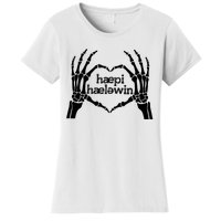 Skeleton SLP Trick Or Speech Happy Halloween Women's T-Shirt