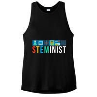 Steminist Science Technology Engineering Math Stem Ladies PosiCharge Tri-Blend Wicking Tank