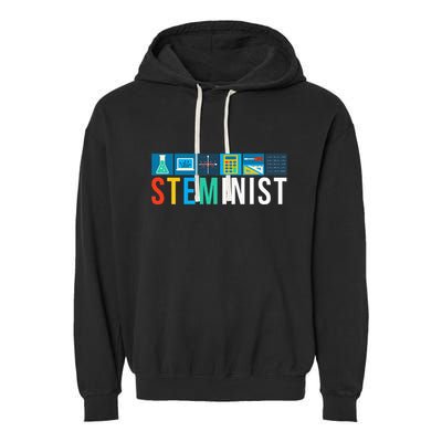 Steminist Science Technology Engineering Math Stem Garment-Dyed Fleece Hoodie