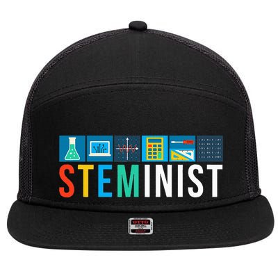 Steminist Science Technology Engineering Math Stem 7 Panel Mesh Trucker Snapback Hat
