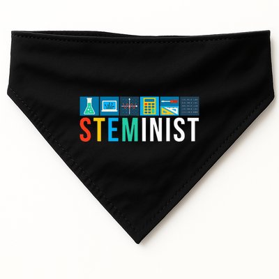 Steminist Science Technology Engineering Math Stem USA-Made Doggie Bandana