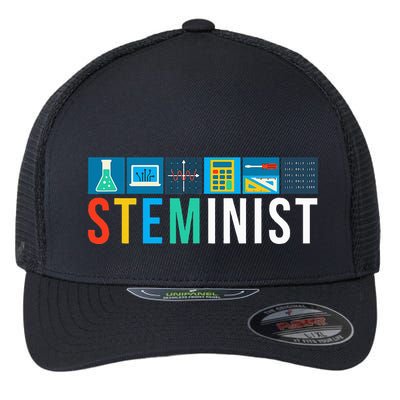 Steminist Science Technology Engineering Math Stem Flexfit Unipanel Trucker Cap