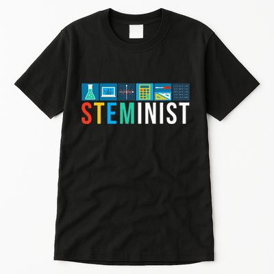 Steminist Science Technology Engineering Math Stem Tall T-Shirt