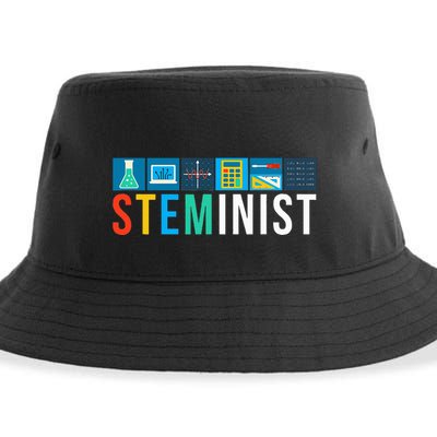 Steminist Science Technology Engineering Math Stem Sustainable Bucket Hat