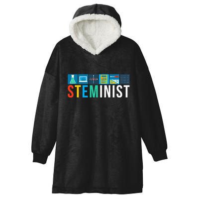 Steminist Science Technology Engineering Math Stem Hooded Wearable Blanket