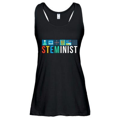 Steminist Science Technology Engineering Math Stem Ladies Essential Flowy Tank
