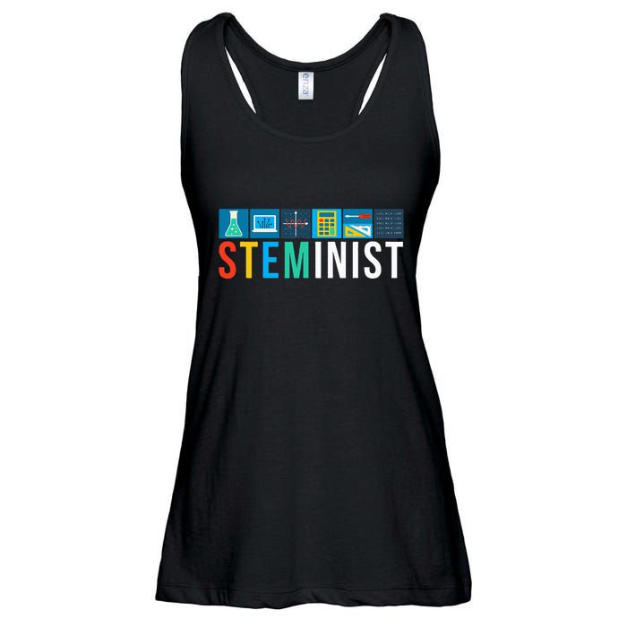 Steminist Science Technology Engineering Math Stem Ladies Essential Flowy Tank