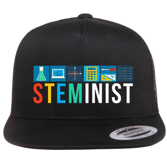 Steminist Science Technology Engineering Math Stem Flatbill Hat