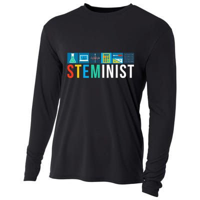 Steminist Science Technology Engineering Math Stem Cooling Performance Long Sleeve Crew