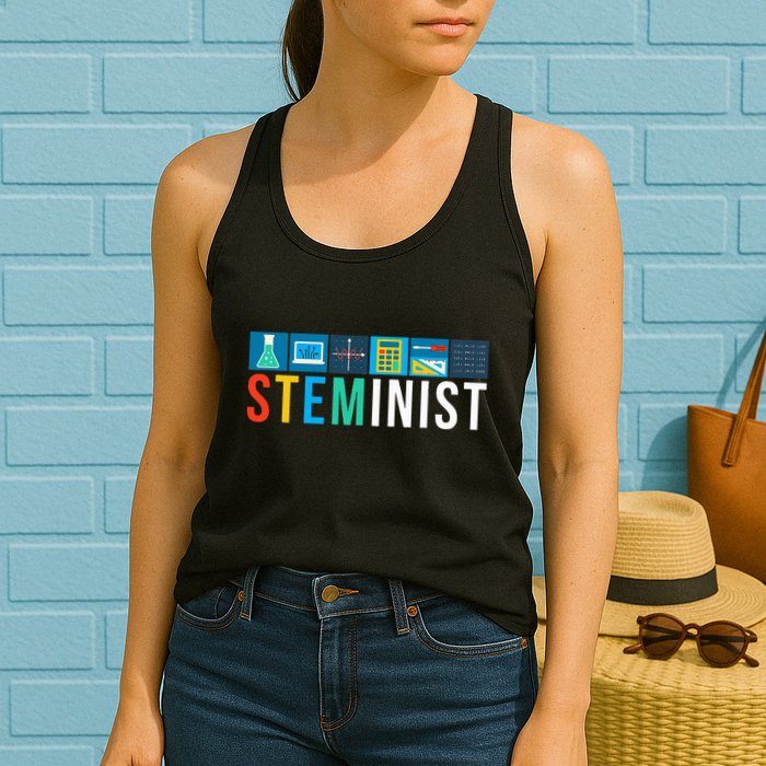 Steminist Science Technology Engineering Math Stem Womens Tank Top
