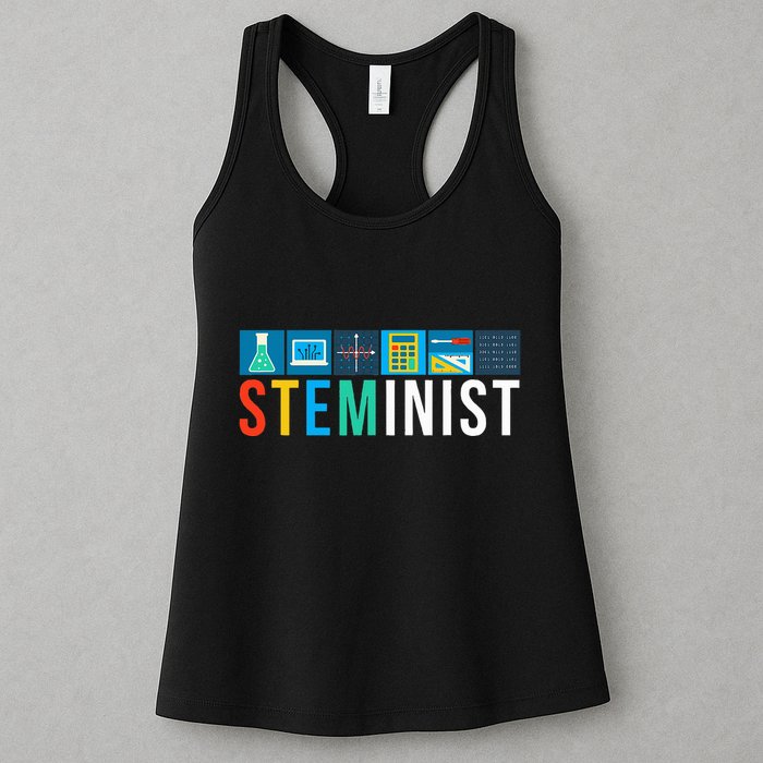 Steminist Science Technology Engineering Math Stem Womens Tank Top
