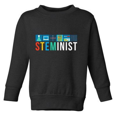 Steminist Science Technology Engineering Math Stem Toddler Sweatshirt
